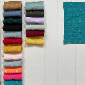 150gsm 100% Polyester Woven Fabric Plain Dyed Cey Crepe <strong>Tissu</strong> for Girls Skirts and Dresses - Product Image 3