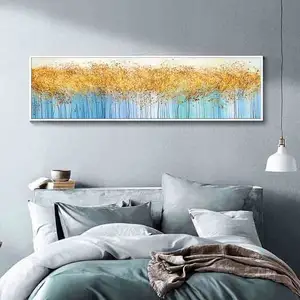 Nordic Style Large Horizontal Version of American Mural Luxury Decoration for Living Room Hotel Villa Bedroom Hanging Canvas