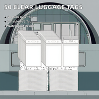 Étiquette de bagage transfrontalière en PVC couleur unie, modèle Business Elite 001, anti-perte, avec plaque nominative, pour l'enregistrement et la logistique