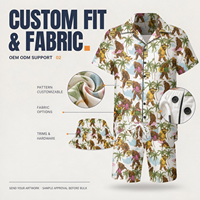 Heren op maat gemaakte carnavals shirt en shorts set 2-delig Caribisch strand outfit ademend geprint zomer vakantie groothandel kleding 2027