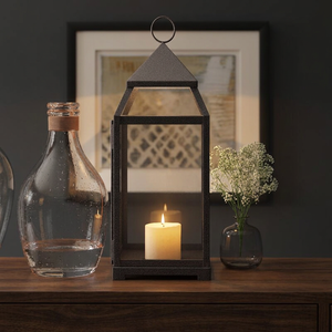 AK laiton personnalisé décoratif noir poudre enduit lanternes en métal pour Diwali occasion de noël pour la décoration intérieure - Product Image 2