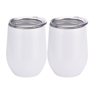Vaso de vino inoxidable de doble pared, blanco, sublimación, barato, Regular, China, 12Oz - Product Image 6