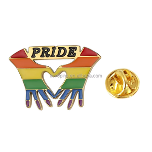 June <span class=keywords><strong>Pride</strong></span> <span class=keywords><strong>MONTH</strong></span> เข็มกลัดเคลือบโลหะ LGBT ความภาคภูมิใจของเกย์ความรักที่กำหนดเองได้คือความรักปกเสื้อ - Product Image 4