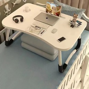 Bandeja <span class=keywords><strong>de</strong></span> Desayuno Ajustable, <span class=keywords><strong>Mesa</strong></span> Portátil para Computadora Portátil con Patas Plegables, Soporte para Computadora Portátil, <span class=keywords><strong>Mesa</strong></span> para Cama, Superficie <span class=keywords><strong>de</strong></span> Madera MDF - Product Image 4
