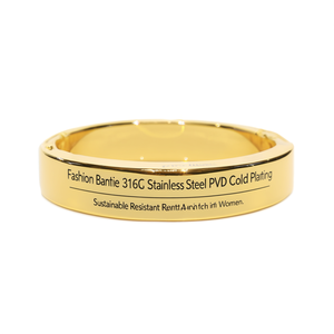 Bracelet tendance en acier inoxydable 316L plaqué or PVD, bijoux durables et résistants pour femmes - Product Image 2