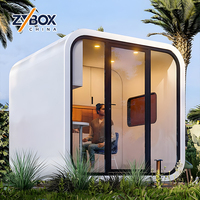 Maison conteneur moderne de luxe extensible et confortable, type Apple Cabin Space Capsule, mini-maisons 2 chambres avec cuisine, certifiée CE, US AU