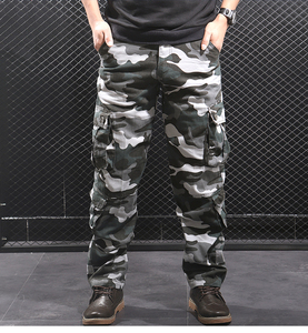 Fashion <strong>Men's</strong> Casual 8 Multi Pockets <strong>Cargo</strong> <strong>Trousers</strong> Outdoor Hunting Loose 100% Cotton Oversize Camouflage <strong>Cargo</strong> Pants <strong>Man</strong> - Product Image 4