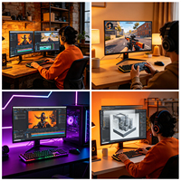 Gaming Mini-PC mit RTX 5060 Ti 16G Ryzen 9 9950X3D Max 96GB RAM Unterstützt 4K 60Hz Display-Ausgabe Duales Lüfterkühlsystem