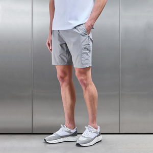 Short de sport d'été en polyester spandex solide pour hommes, séchage rapide, <span class=keywords><strong>jogging</strong></span> extérieur, poches multiples, confortable et pratique - Product Image 1