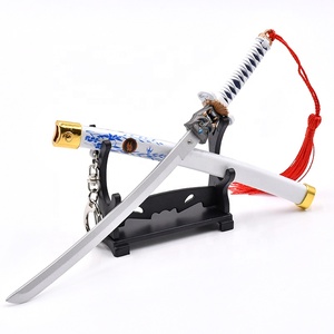 Jeu VALORANTS Mini <span class=keywords><strong>Katana</strong></span> Jouet Épée en Alliage de Zinc, Porte-clés Décorations Artisanales, 22cm - Product Image 1