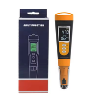 Testeur de température PH EC TDS pour l'hydroponie, testeur d'eau imperméable, analyseur de nutriments pour la culture en intérieur, jardin, maison, piscine