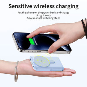 Chargeur portable magnétique sans fil 8000mAh avec support et entrée/sortie USB C Charge rapide <span class=keywords><strong>Powerbank</strong></span> essentielle de voyage - Product Image 6