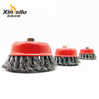 Brosse de roue en fil métallique Brosses de roue en fil métallique pour meuleuse d'angle Enlèvement de la peinture antirouille Nettoyage des soudures Mélange des bords