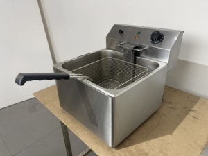 Friggitrice Elettrica da Banco a Camera Singola con Cestello Singolo, Robusta Attrezzatura Commerciale in Acciaio Inossidabile per Frittura - Product Image 4