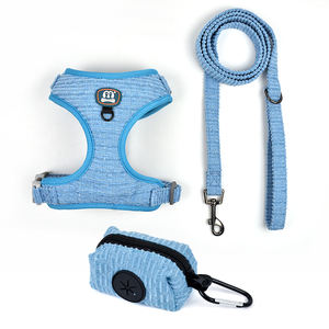 MIDEPET mewah Set tali kekang hewan peliharaan kualitas tinggi reflektif poliester langkah dapat disesuaikan dengan melarikan diri bukti gesper leher - Product Image 4