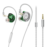 Écouteurs intra-auriculaires professionnels LF4 IEM HiFi filaires avec microphone, moniteur de studio, accessoires pour instruments de musique