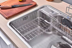 Évier de cuisine en acier inoxydable moderne personnalisé de haute qualité fait à la main à une seule cuve - Product Image 5