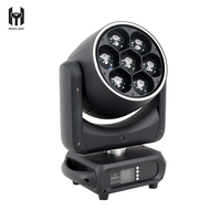 7 luces LED Bee-Eye Zoom Wash de 40W RGBW 4 en 1 IP20 DMX512 con control de píxel único, cabezales móviles para escenario, ideales para DJ, eventos y fiestas.