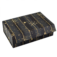 Boîte cadeau de Noël en carton rigide à clapet magnétique, design luxueux, impression de logo personnalisée en gros