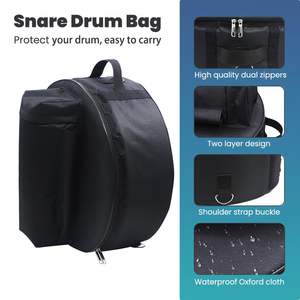 Échantillon gratuit, vente en gros, sac de batterie de snare gris, housses de batterie musicales, transport pour les batteurs, stockage à long terme, sac de batterie - Product Image 5