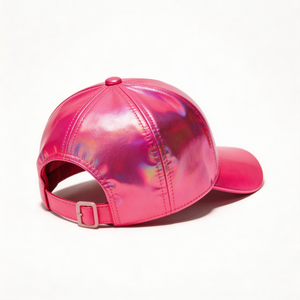 Gorra Deportiva Reflectante de PU de 6 Paneles con Logotipo Personalizado de Moda Hip Hop, Gorra de Béisbol - Product Image 2