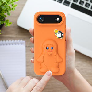 Cover per <span class=keywords><strong>Telefono</strong></span> con <span class=keywords><strong>Design</strong></span> di Pinguino Carino, Custodia Morbida e Leggera in EVA con Protezione a 360° e Supporto per Promax/Plus - Product Image 1