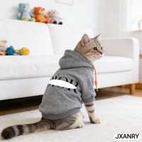 Sweat-shirt JXANRY moderne pour chien et chat en mélange de coton, style décontracté avec motif lettres, vêtement d'hiver confortable