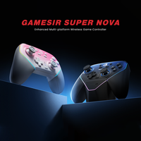 Manette sans fil GameSir T4n Pro Super Nova avec joystick à effet Hall pour PC, Steam, Switch, iOS, Android avec base de charge