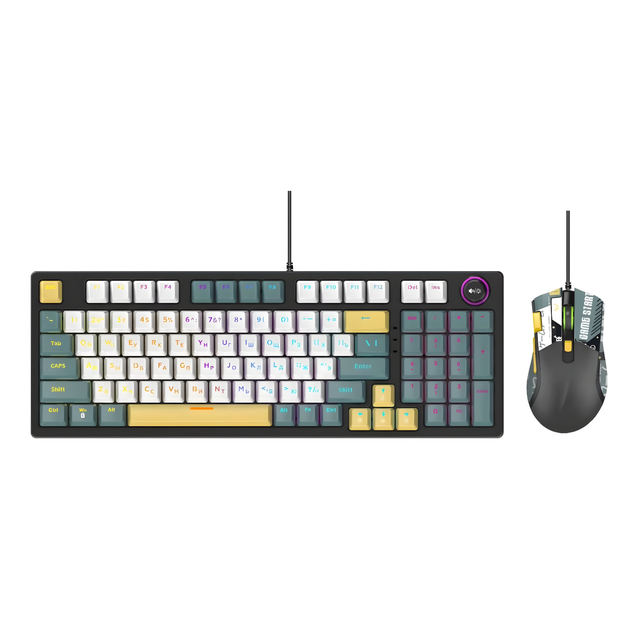 Wholesale New Arrival Gaming Keyboard and Mouse Combos Mechanical Game RGB PC Computer Wired Mouse and Keyboard Set