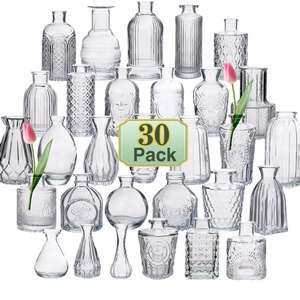 Vaso in Vetro di Design Mediterraneo Retrò di Lusso Leggero, Stile Ins Trasparente per Decorazione e Composizioni Floreali - Product Image 3