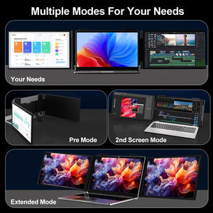 Eimio 14 pollici Monitor da gioco portatile doppio 1080P FHD 2IPS schermo triplo portatile portatile con il tipo di pannello IPS - Product Image 4