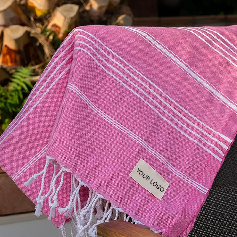 Telo mare turco grande tessuto 100% cotone scialle asciugatura rapida rotondo/quadrato LOGO personalizzato di fabbrica