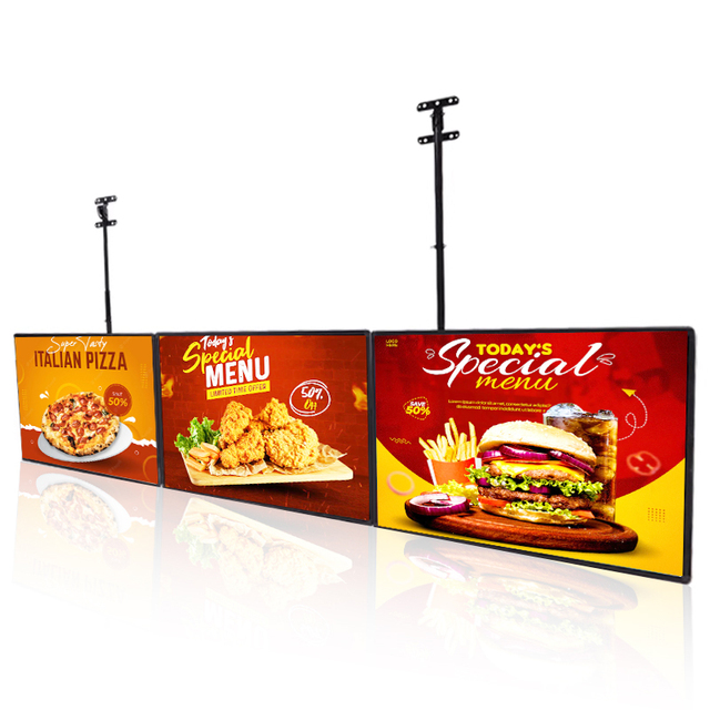 Most Popular Customized Slim Advertising LED Light Boxes Aluminum Frame Menu Board Display Magnetic Backlit Lightbox Advertising