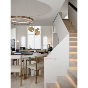 Heritage Fire Brazil Taj Mahal <strong>Marble</strong> <strong>Slabs</strong> for Fireplace Threshold <strong>Hearth</strong> <strong>Slabs</strong> and Transition Steps - Product Image 3