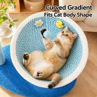 Direct usine : Griffoir pour chat en panneau de densité durable, lit de détente ergonomique, maison de jeu interactive à motif de dessin animé pour l'intérieur
