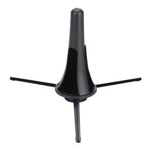Supporto per tromba portatile pieghevole con gambe in ottone in metallo ABS accessorio per strumenti musicali in plastica nera - Product Image 1