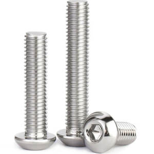 Tornillo de cabeza redonda de acero inoxidable SS201, SS304, SS316, SS316L, unidad hexagonal Lisa pulida, <span class=keywords><strong>DIN7380</strong></span> - Product Image 5