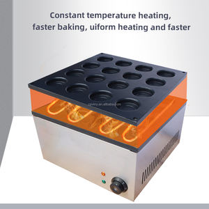 赤豆ケーキメーカーパンケーキマシン16個入りノンスティック電気ワッフルスナックベイカー - Product Image 5