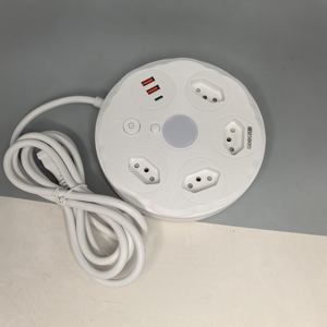 Brazilië Stopcontact Odm Oem 4 Ac Stopcontacten 2 Usb Oplader 1 Type C 1.8M Verlengsnoer Duurzaam Abs Materiaal Nachtlampje 10a Home - Product Image 4