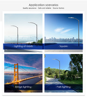 Lampadaire Solaire Industriel à LED en Alliage d'Aluminium avec Dissipateur de Chaleur 30W, Poteau de 5m, Indice de Protection IP65, Lumière du Jour 5000K, 120lm/W, Garantie 3 Ans