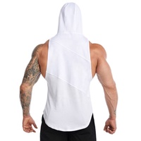 Camisetas sin mangas con capucha de entrenamiento para hombre, sudaderas sin mangas para gimnasio, camisetas sin mangas para culturismo