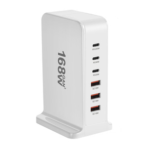 168W Desktop Charger 3 USB-C Ports PD Fast <b>Charging</b> Laptop Adapter Multi-Port Power <b>Station</b> - Product Image 3