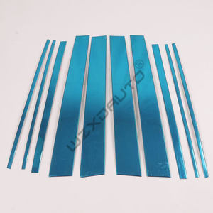 WZXD Exterior acero ventana <span class=keywords><strong>Pilar</strong></span> postes Trim Cover Set pilares cubierta para Toyota Land Cruiser <span class=keywords><strong>Prado</strong></span> FJ120 2003 2006 2009 - Product Image 2