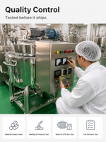 Machine à mélanger le savon liquide en acier inoxydable Xinyou avec contrôleur de vitesse