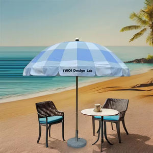 Ombrellone Semicircolare Personalizzabile con Telaio in Alluminio per Giardino e Uso Esterno - Product Image 6