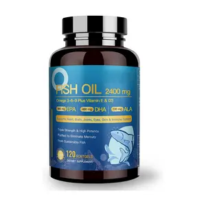 Triple Strength Healthcare Supplement Nature Made Omega 3 Deep Sea Fish Oil Capsule for Heart Brain Immune Support