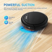 Aspirateur robot électrique automatique à recharge automatique avec application intelligente, serpillière combinée, filtre HEPA, utilisation en hôtel, mode automatique de nettoyage des sols humides/sèches