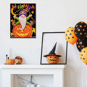 5d Diamant Peinture Halloween Citrouille Gnome Adultes Enfants Soulagement Du Stress Artisanat Acrylique Perceuses Peinture Kit - Product Image 2
