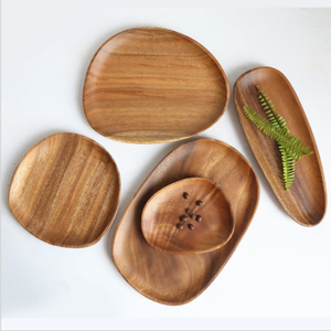 Solid Wooden <strong>Pizza</strong> Dishes Tray <strong>Plates</strong> <strong>Set</strong> Wedding Decorative Cake Wooden Serving Dinner <strong>Plate</strong> Round Acacia Wood Charger <strong>Plate</strong> - Product Image 3