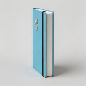 Carnet carré en cuir PU avec gaufrage <span class=keywords><strong>dauphin</strong></span> argenté, couverture rigide vierge pour l'écriture et le <span class=keywords><strong>dessin</strong></span> - Product Image 5